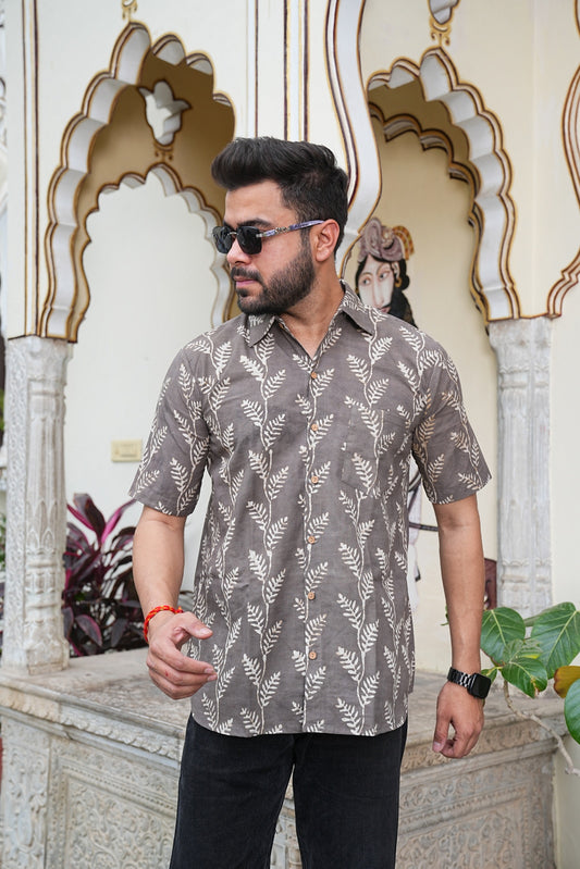 Men’s Pure Cotton Handblock Shirts – Comfortable & Sustainable