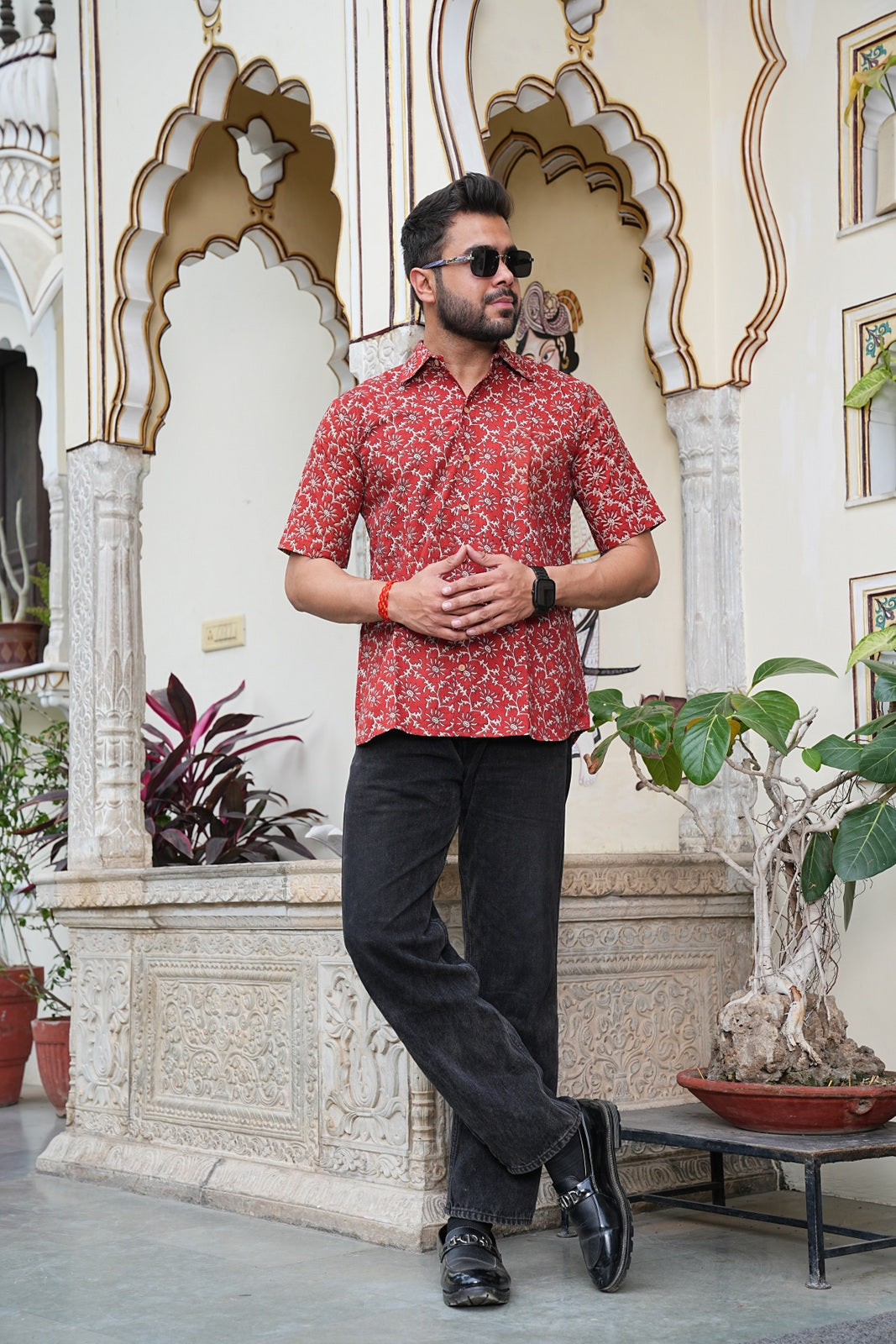 Men’s Pure Cotton Handblock Shirts – Comfortable & Sustainable