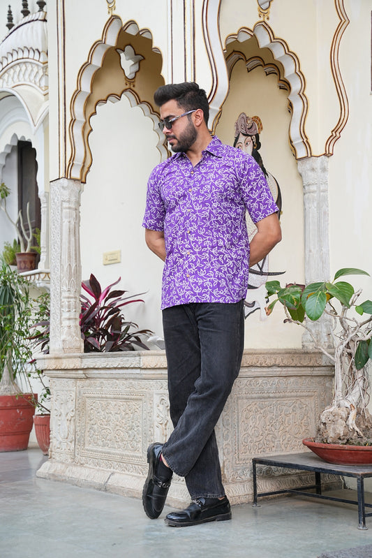 Men’s Pure Cotton Handblock Shirts – Comfortable & Sustainable