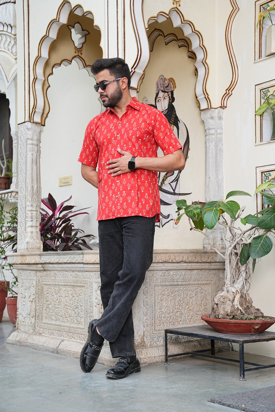 Men’s Pure Cotton Handblock Shirts – Comfortable & Sustainable