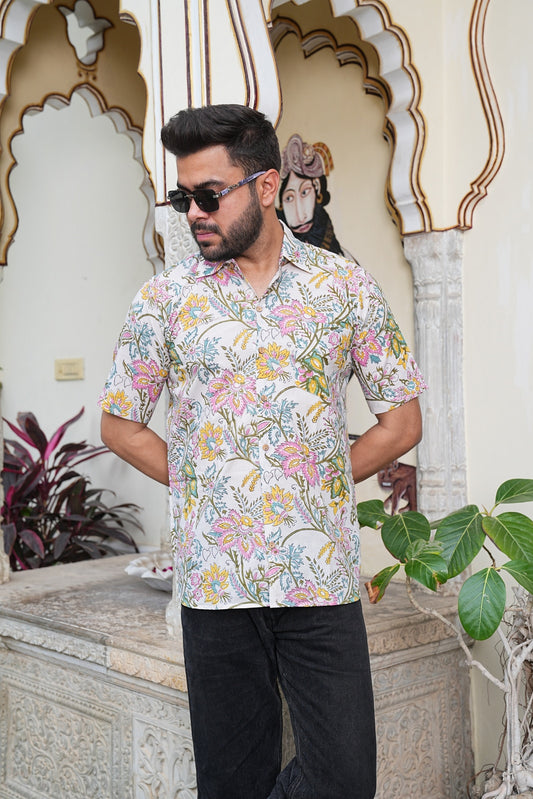 Men’s Pure Cotton Handblock Shirts – Comfortable & Sustainable