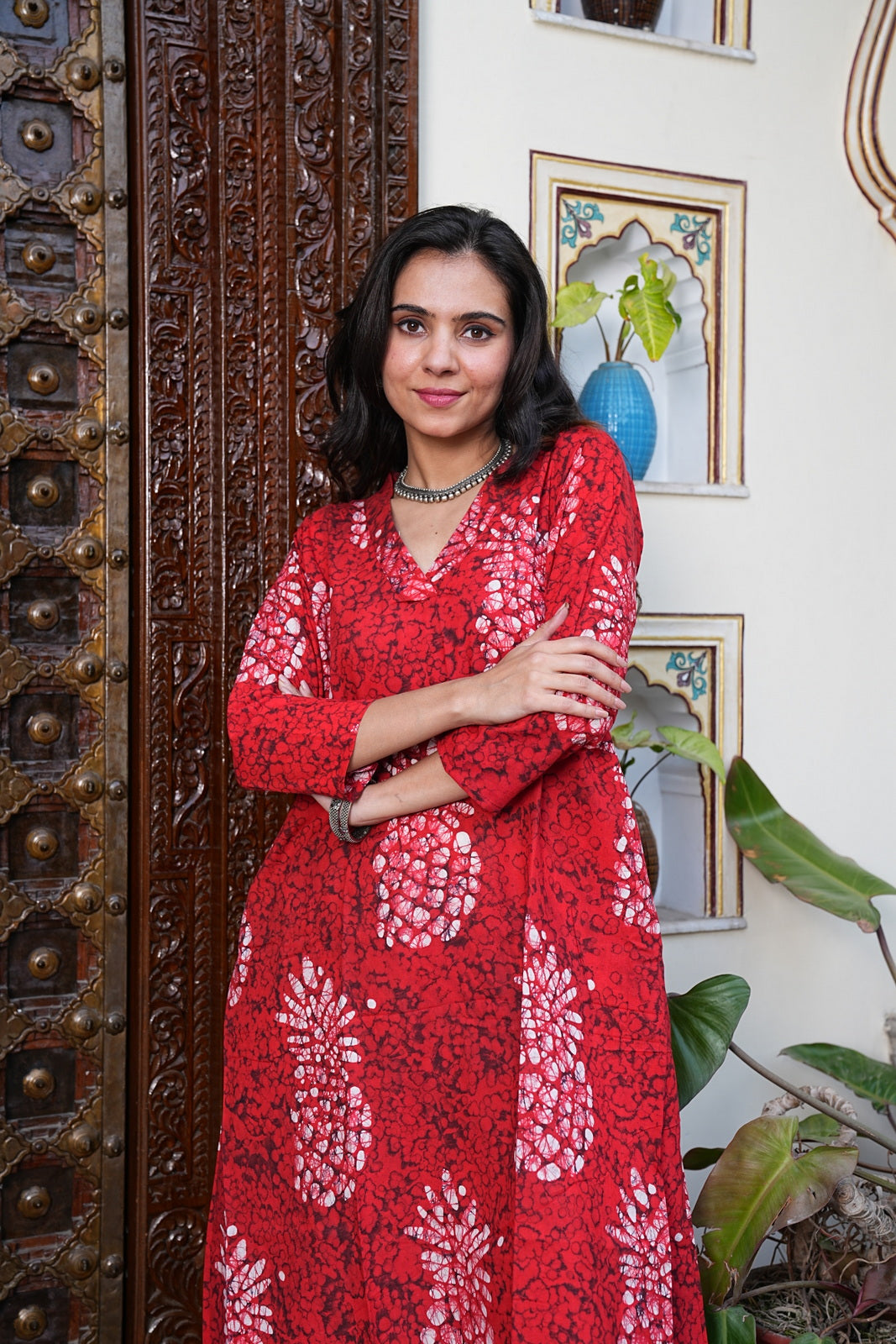 Handblock Printed Cotton Plazo Set – Earthy Elegance by House of the Handblock