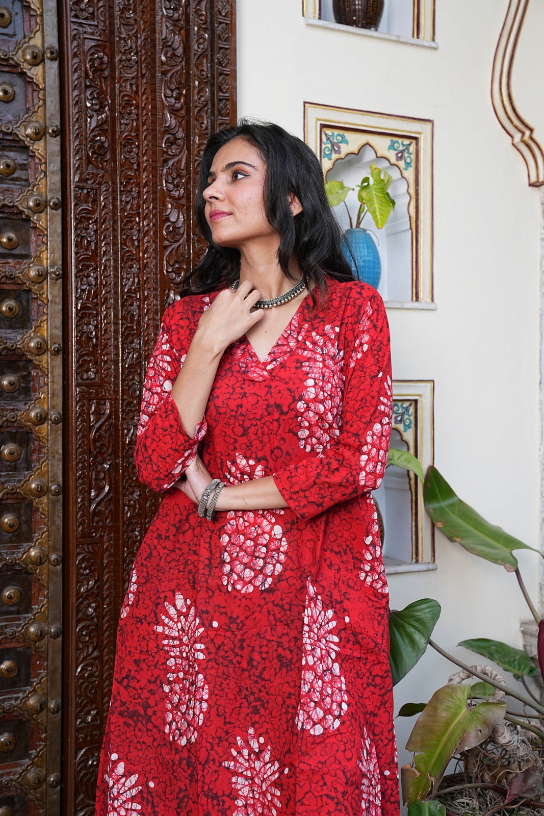 Handblock Printed Cotton Plazo Set – Earthy Elegance by House of the Handblock