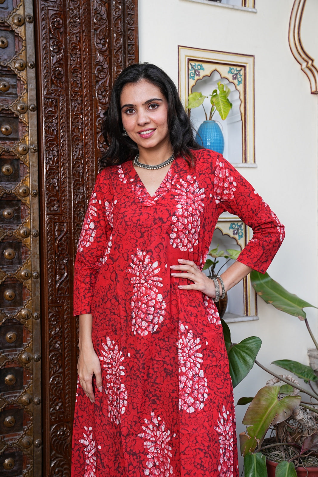 Handblock Printed Cotton Plazo Set – Earthy Elegance by House of the Handblock