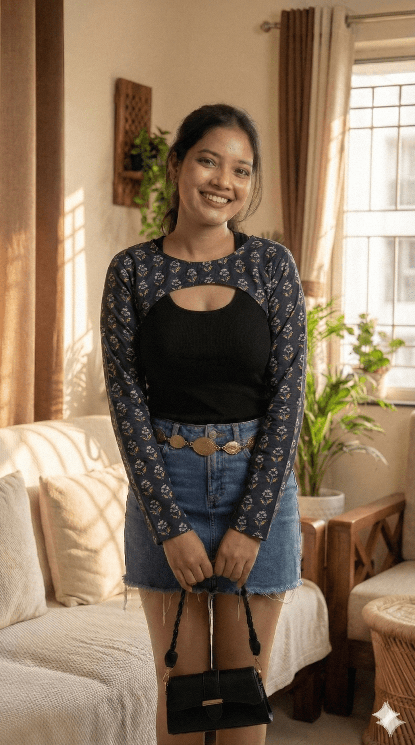 Corset Convertible Handblock Printed Cotton Kurti | House of the Handblock