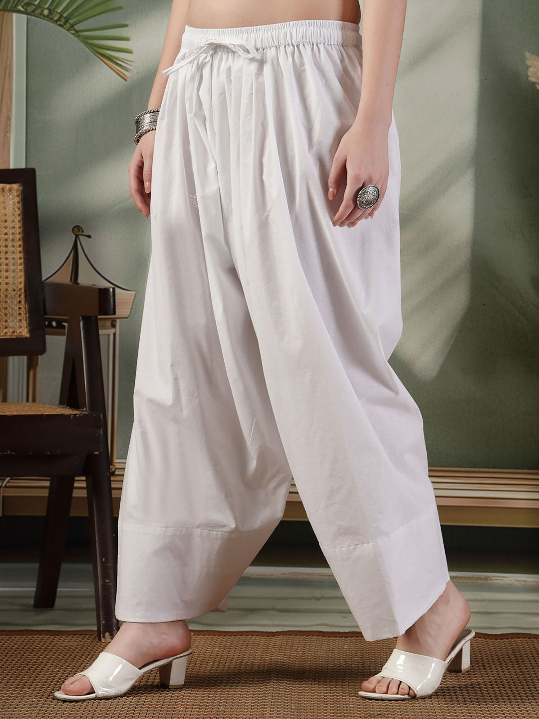 Trending Farsi Cotton Salwar (Non-Transparent) | 38” Length | All Sizes & Plus Size Available | House of the Handblock