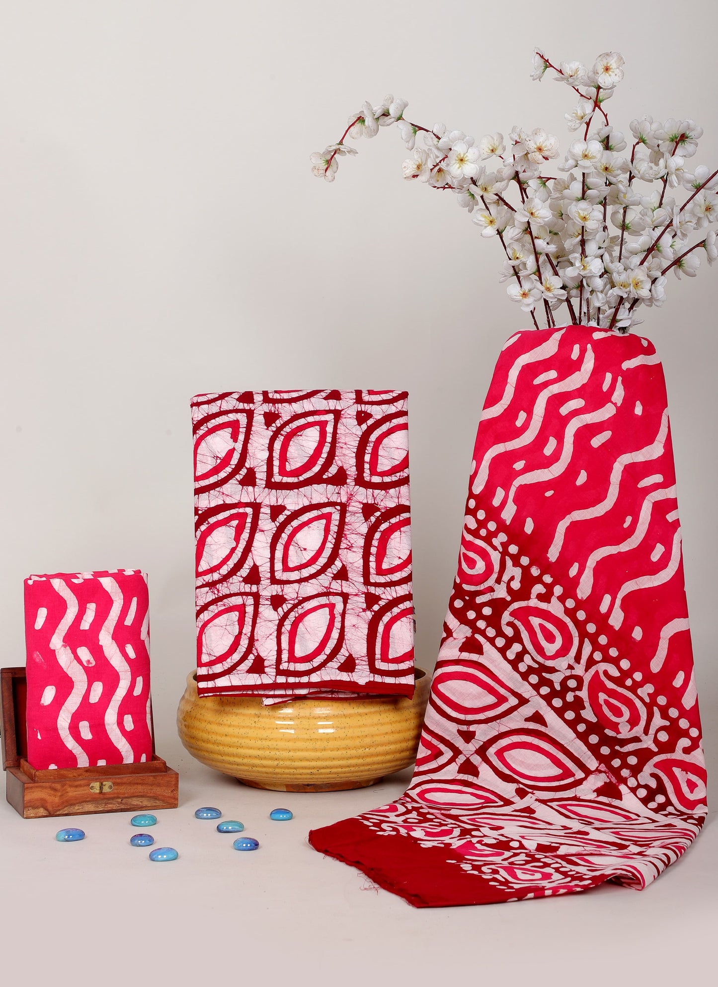 Handblock Printed Unstitched Cotton Suit Set – House of the Handblock