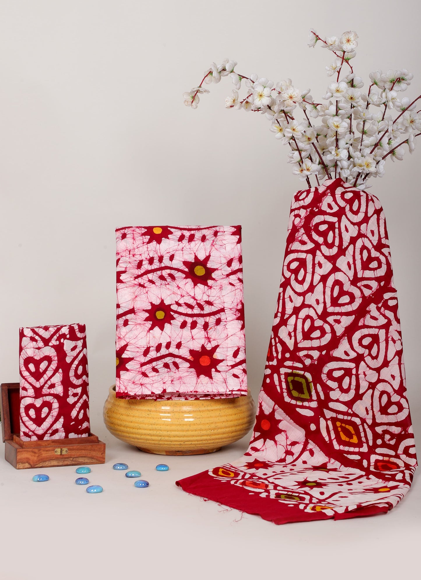 Handblock Printed Unstitched Cotton Suit Set – House of the Handblock