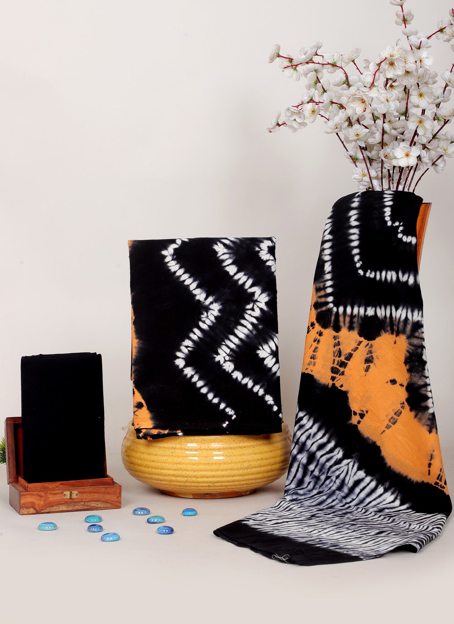 Handblock Printed Unstitched Cotton Suit Set – House of the Handblock