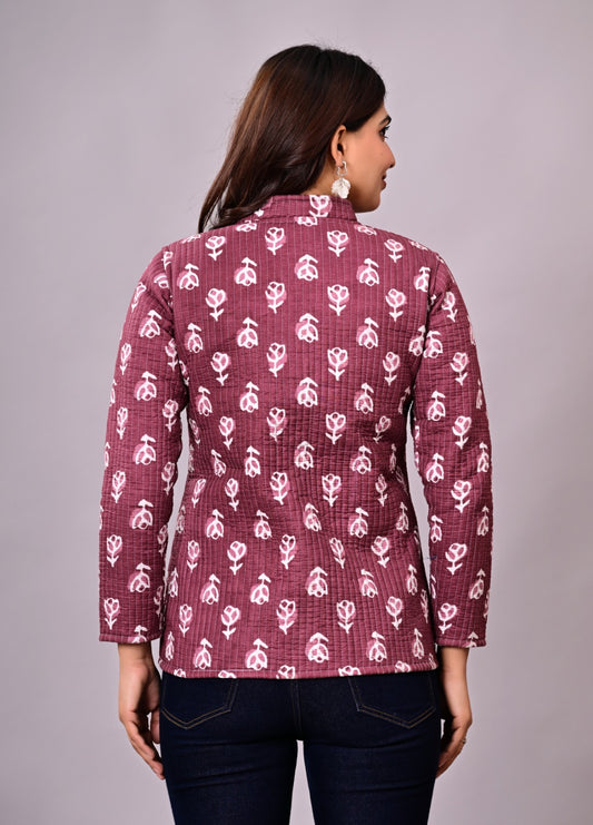 Jaipuri Quilted Reversible Cotton Winter Jacket | Custom Prints | Sizes XXS–7XL | House of the Handblock