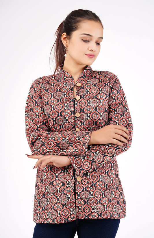 Jaipuri Quilted Reversible Cotton Winter Jacket | Custom Prints | Sizes XXS–7XL | House of the Handblock