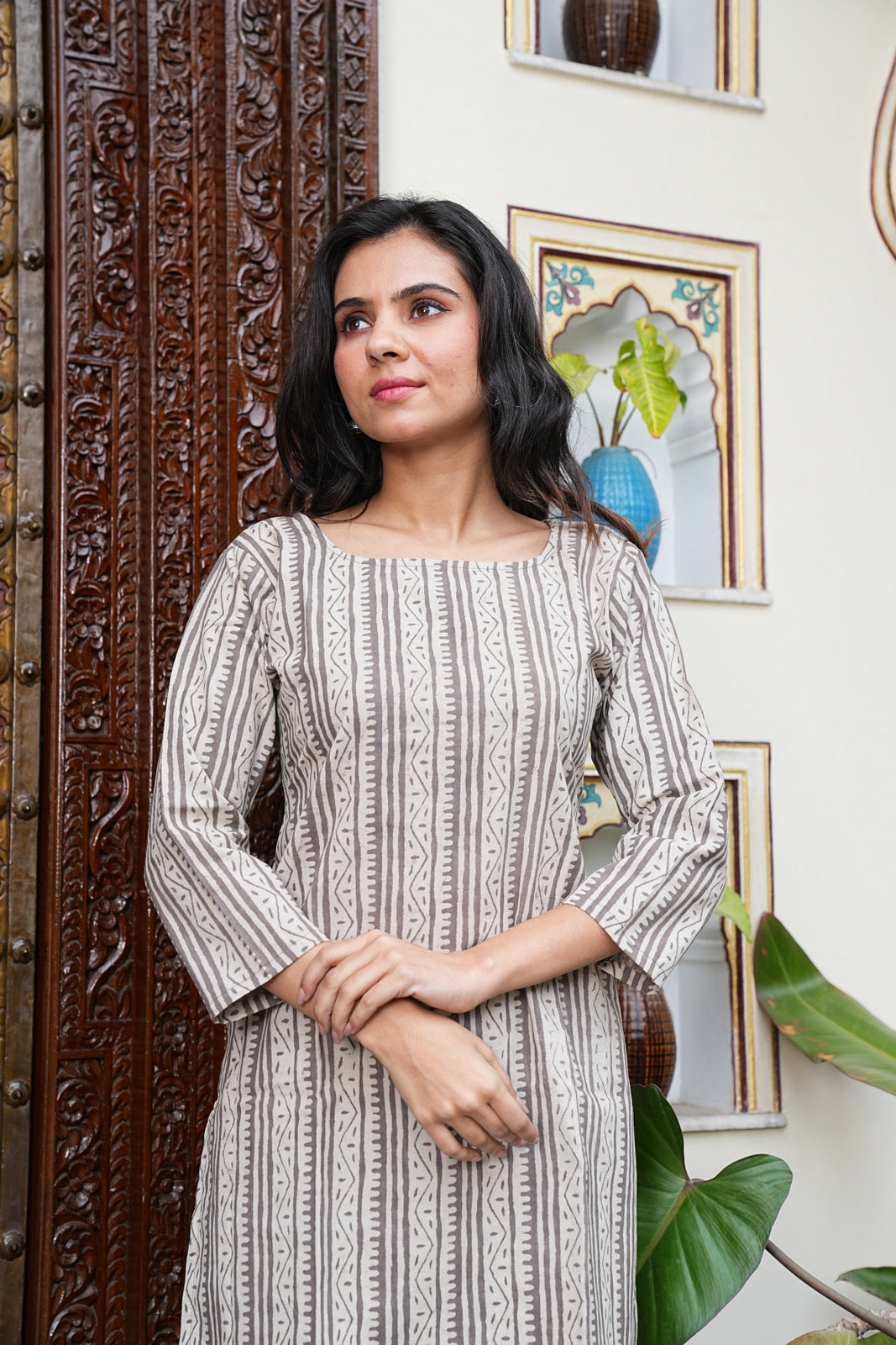 Women's Short Handblock Kurti – Pure Cotton | Jaipur Print