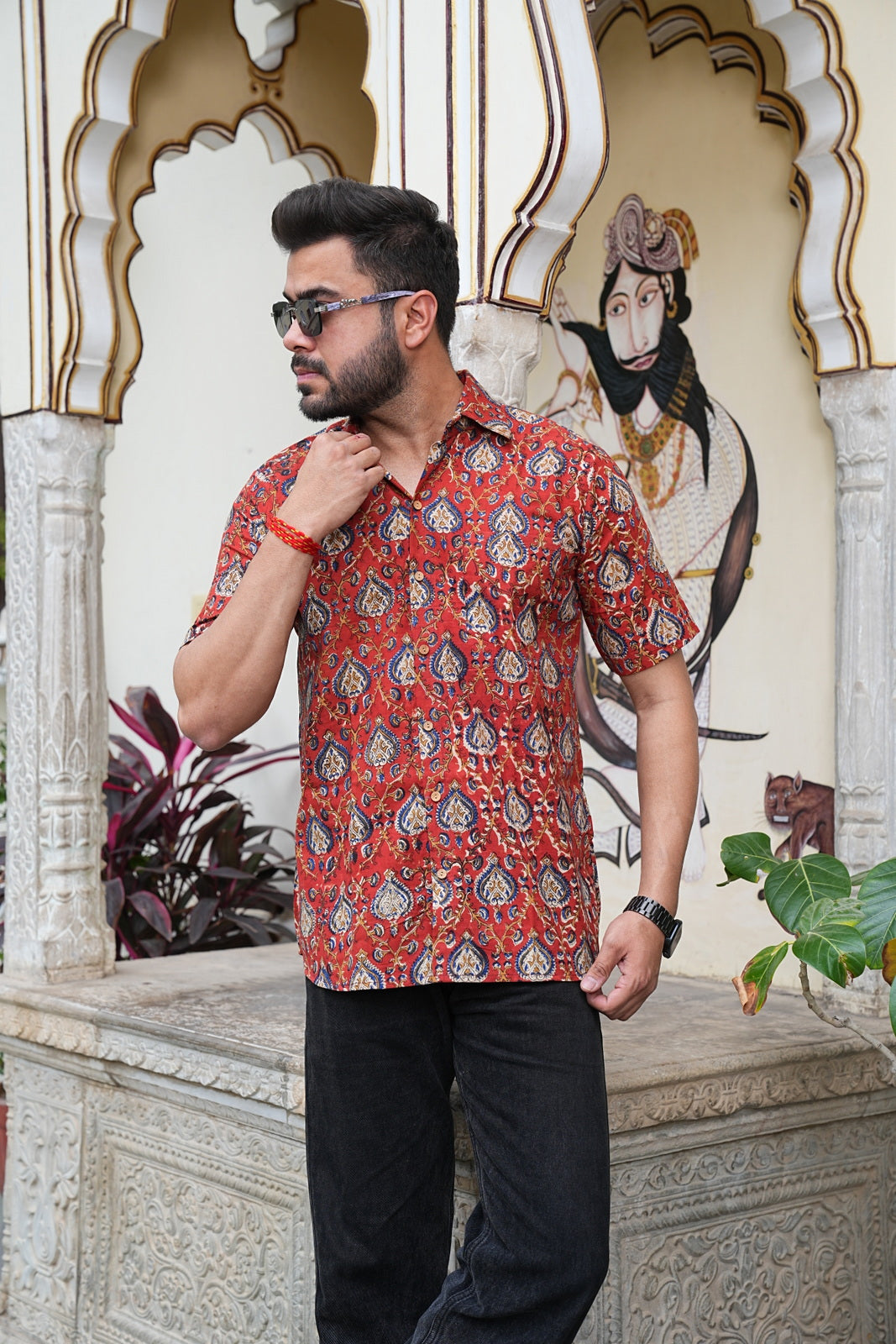 Men’s Pure Cotton Handblock Shirts – Comfortable & Sustainable