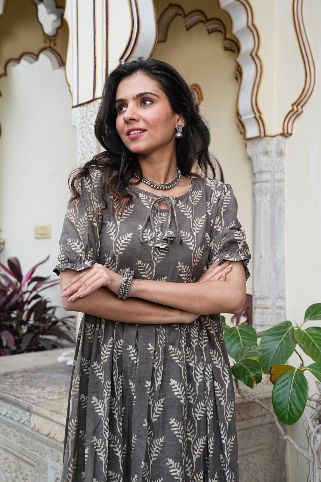 Women's Handblock Bagru Cotton Dress – Stylish & Breathable