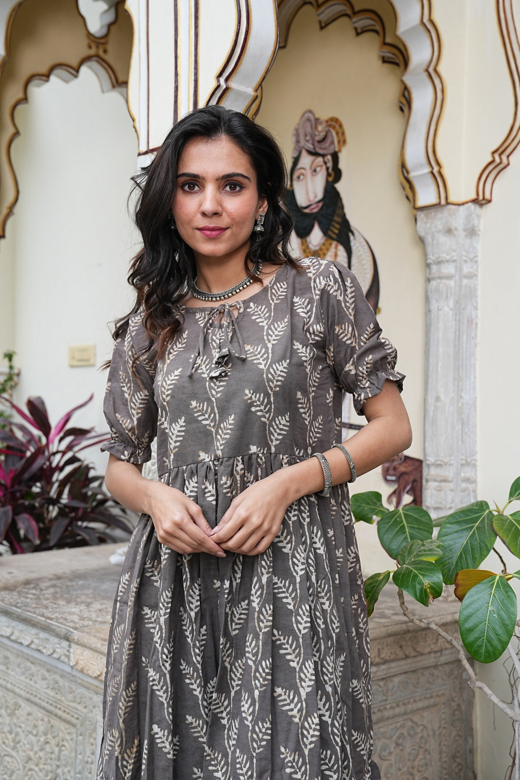 Women's Handblock Bagru Cotton Dress – Stylish & Breathable