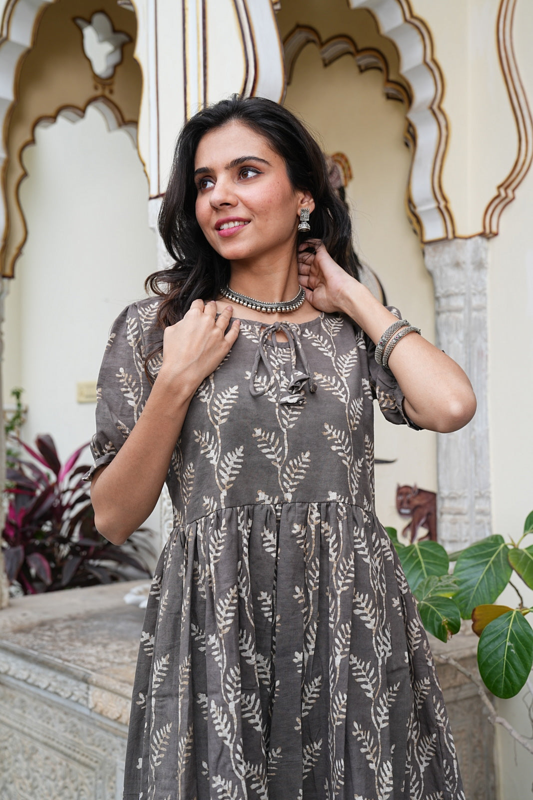 Women's Handblock Bagru Cotton Dress – Stylish & Breathable