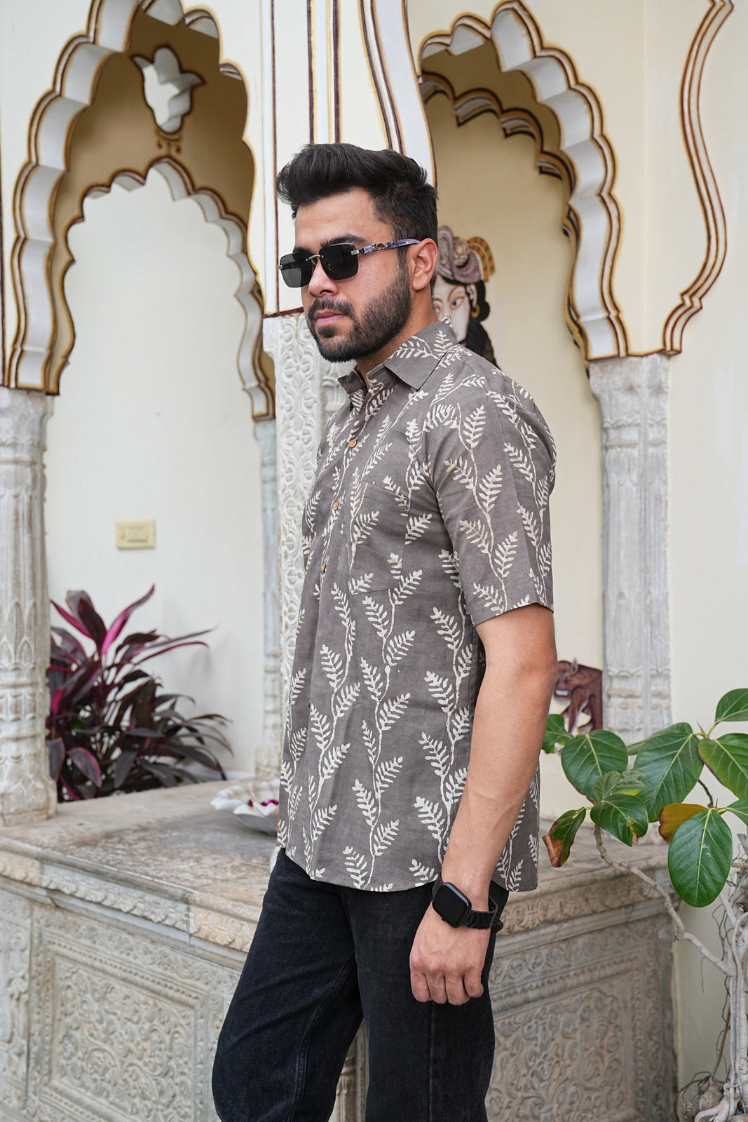 Men’s Pure Cotton Handblock Shirts – Comfortable & Sustainable