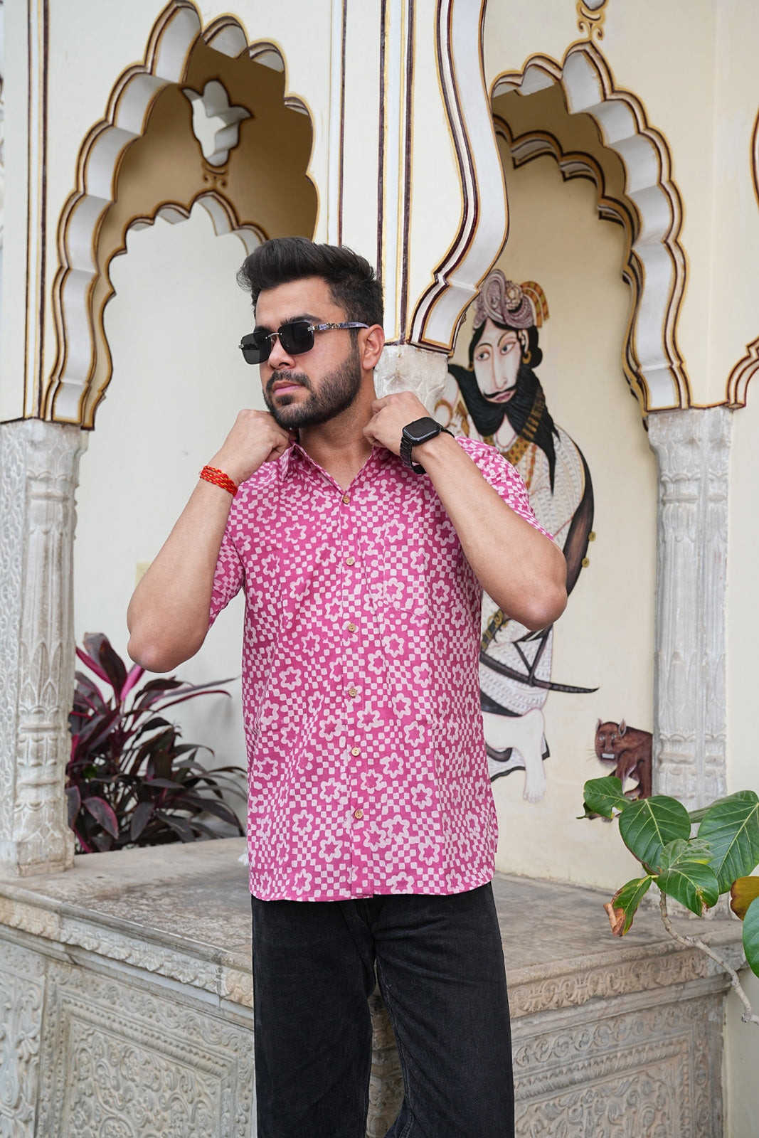 Men’s Pure Cotton Handblock Shirts – Comfortable & Sustainable