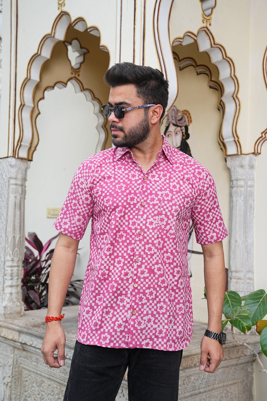 Men’s Pure Cotton Handblock Shirts – Comfortable & Sustainable