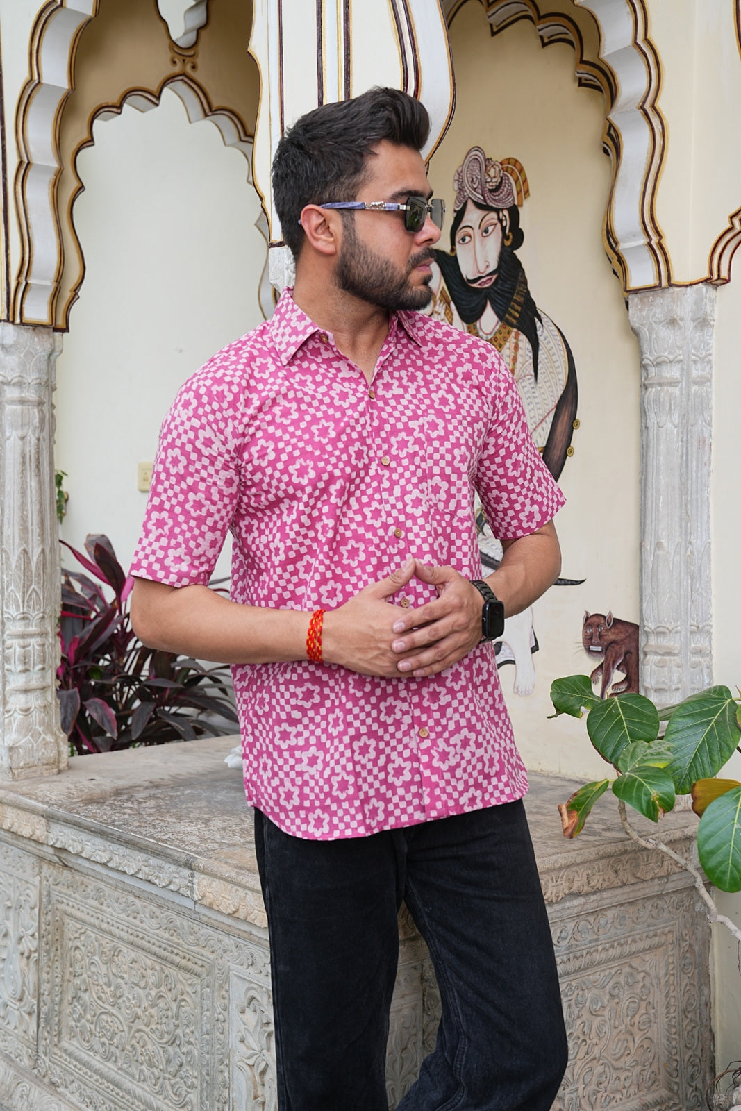 Men’s Pure Cotton Handblock Shirts – Comfortable & Sustainable