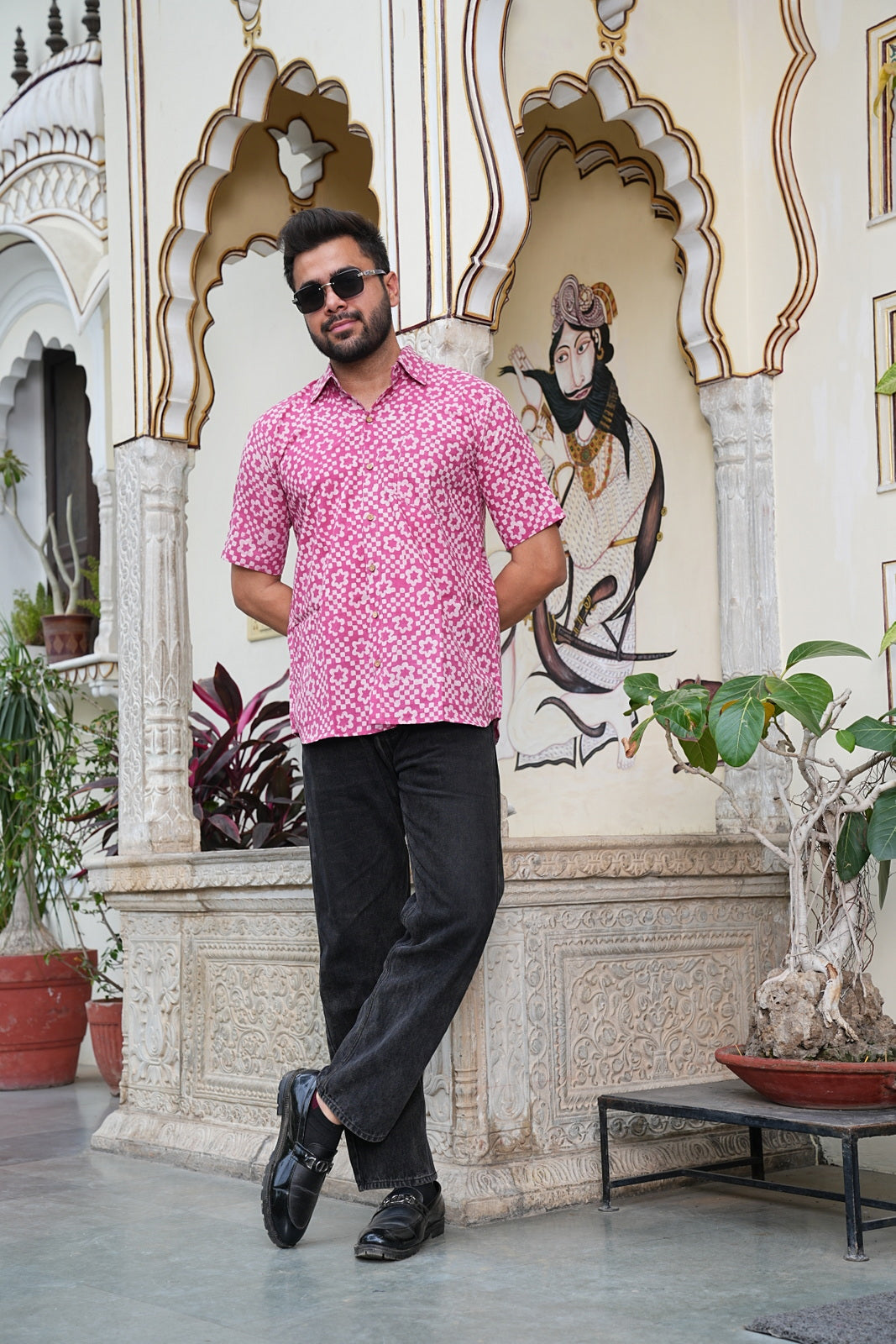 Men’s Pure Cotton Handblock Shirts – Comfortable & Sustainable