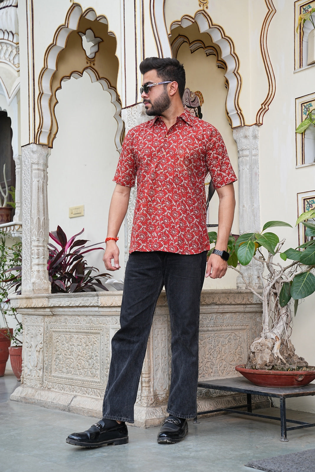 Men’s Pure Cotton Handblock Shirts – Comfortable & Sustainable