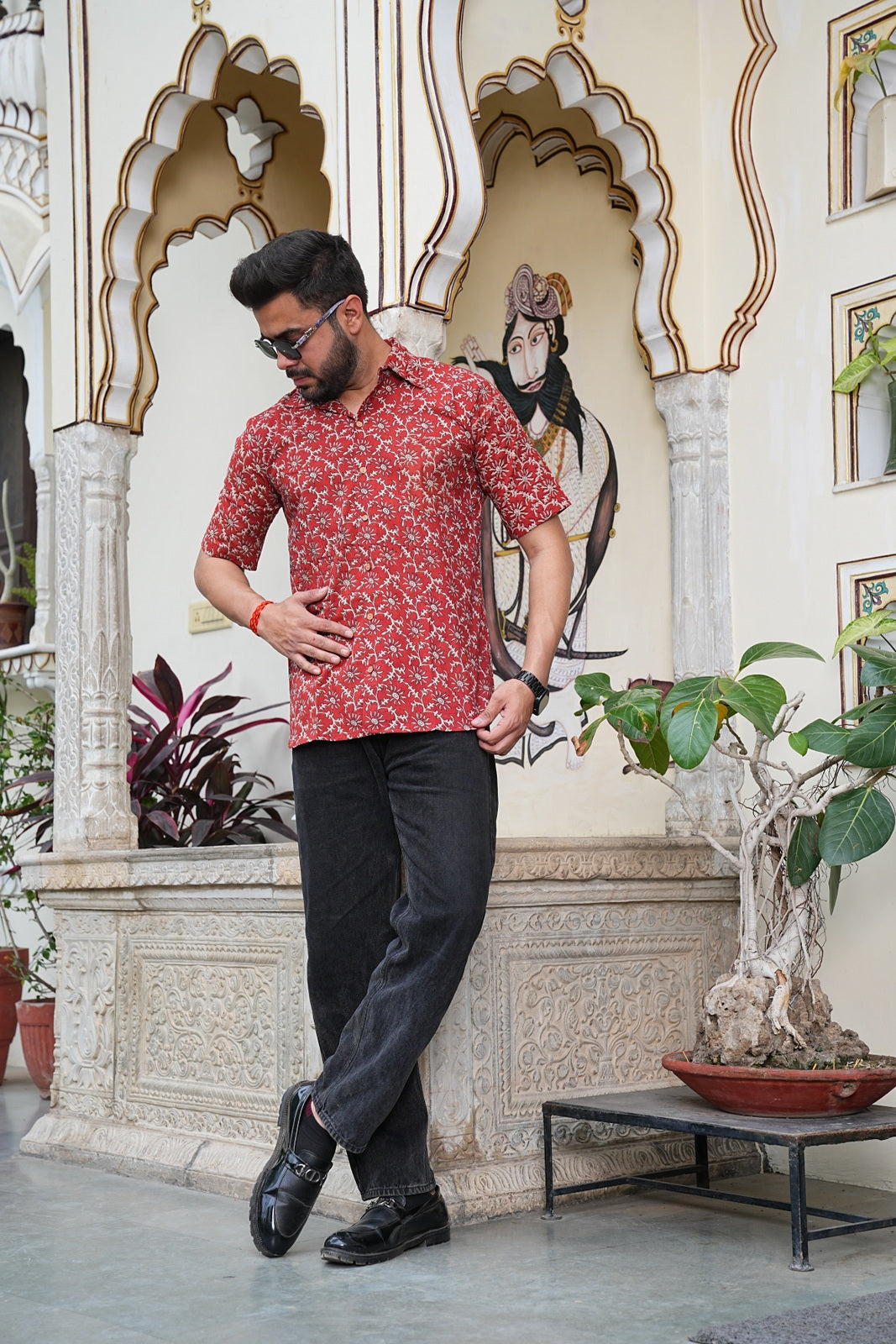 Men’s Pure Cotton Handblock Shirts – Comfortable & Sustainable