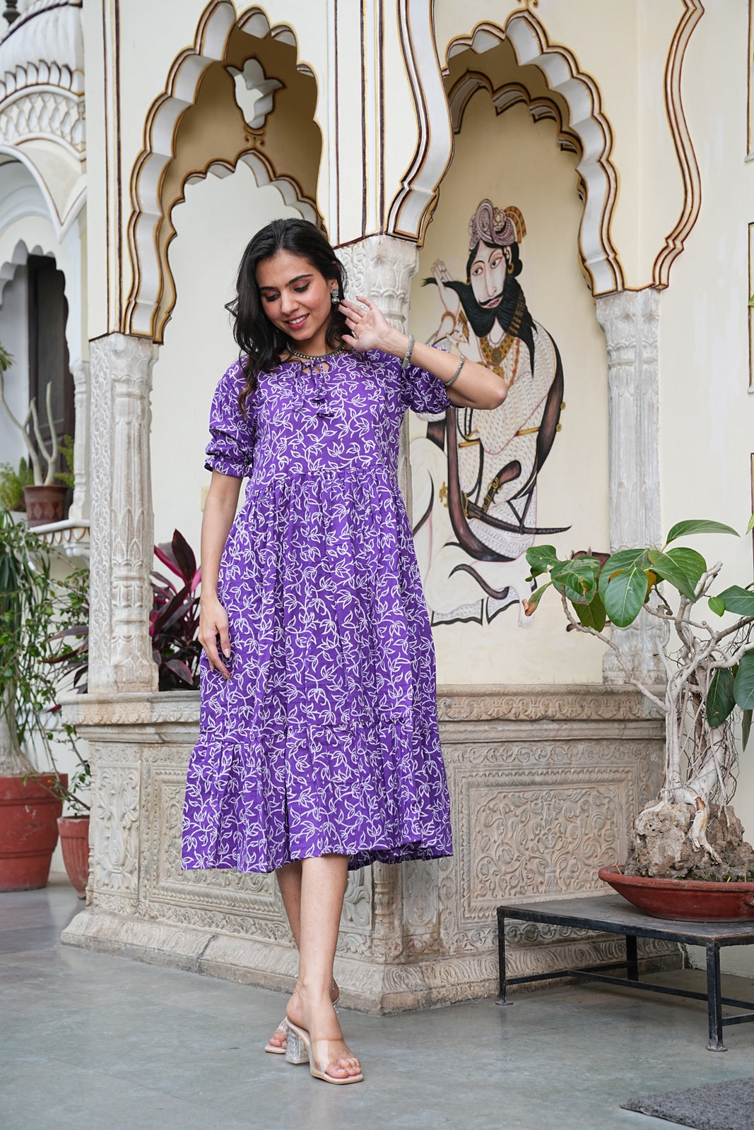 Women's Handblock Bagru Cotton Dress – Stylish & Breathable
