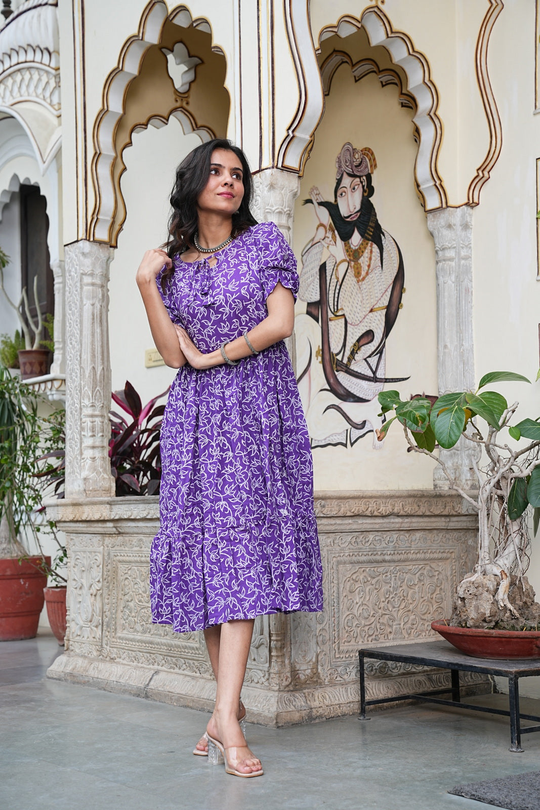 Women's Handblock Bagru Cotton Dress – Stylish & Breathable