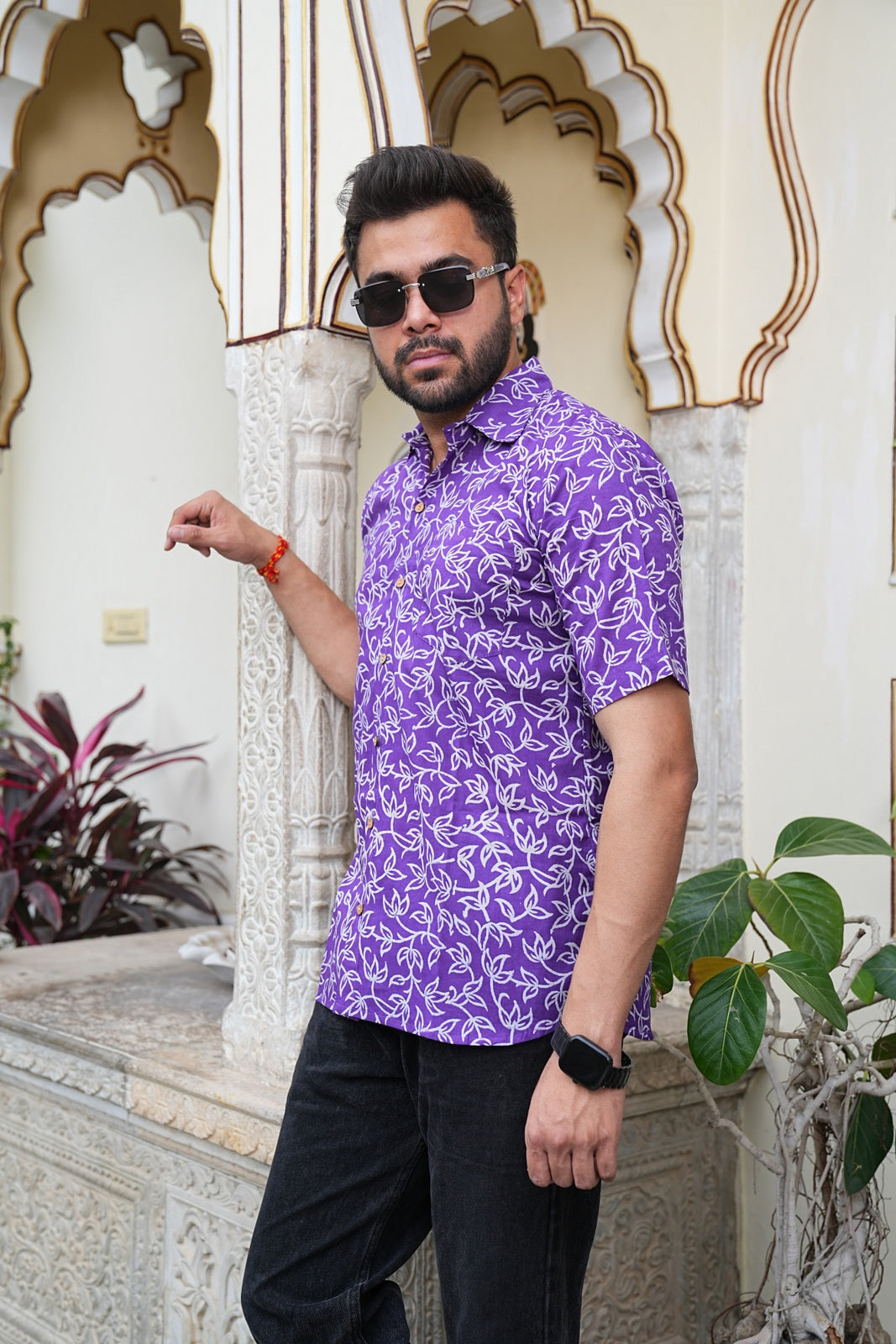 Men’s Pure Cotton Handblock Shirts – Comfortable & Sustainable