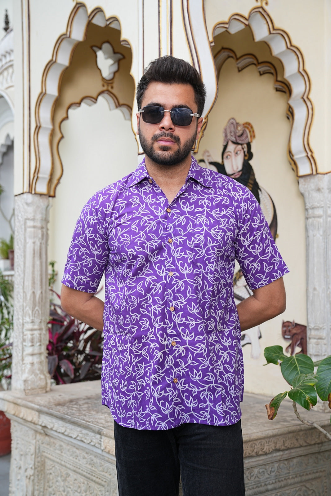 Men’s Pure Cotton Handblock Shirts – Comfortable & Sustainable