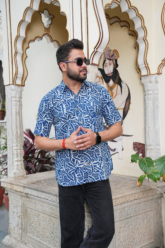 Men’s Pure Cotton Handblock Shirts – Comfortable & Sustainable