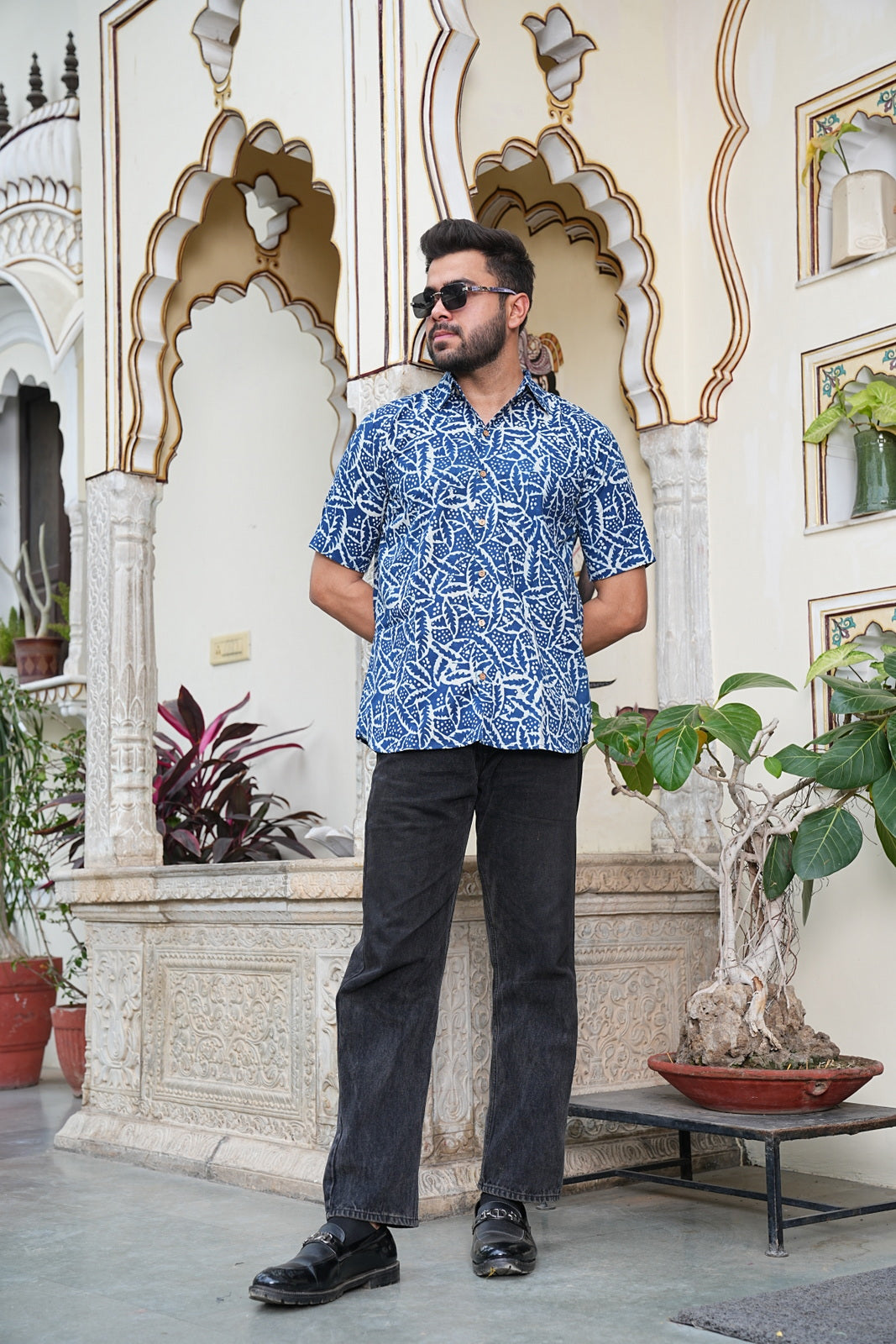 Men’s Pure Cotton Handblock Shirts – Comfortable & Sustainable