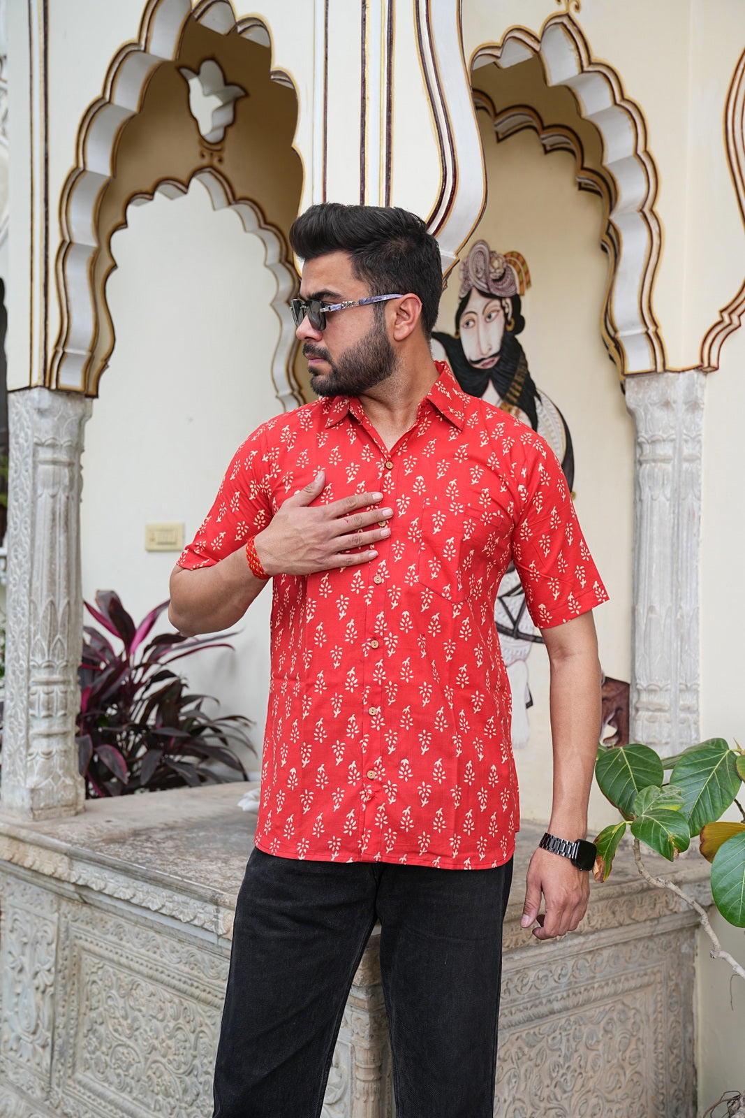 Men’s Pure Cotton Handblock Shirts – Comfortable & Sustainable