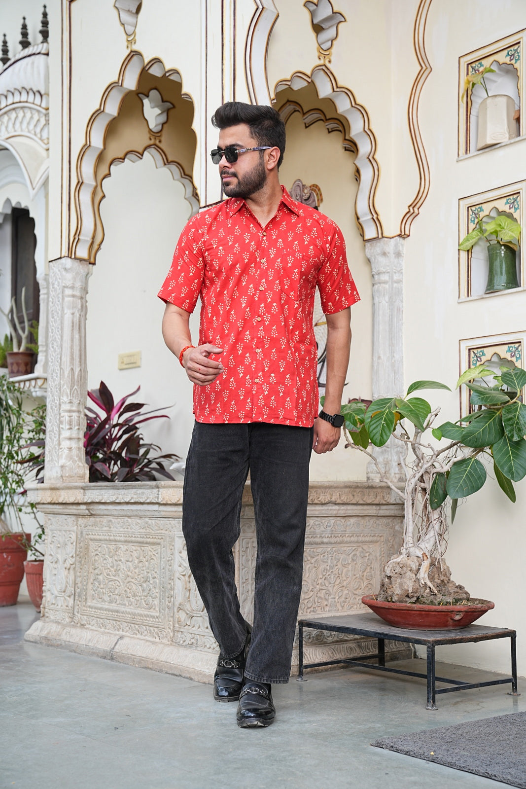 Men’s Pure Cotton Handblock Shirts – Comfortable & Sustainable