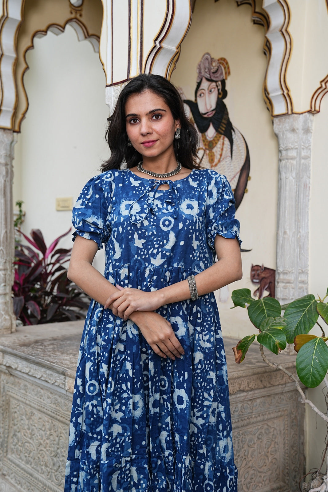 Women's Handblock Bagru Cotton Dress – Stylish & Breathable