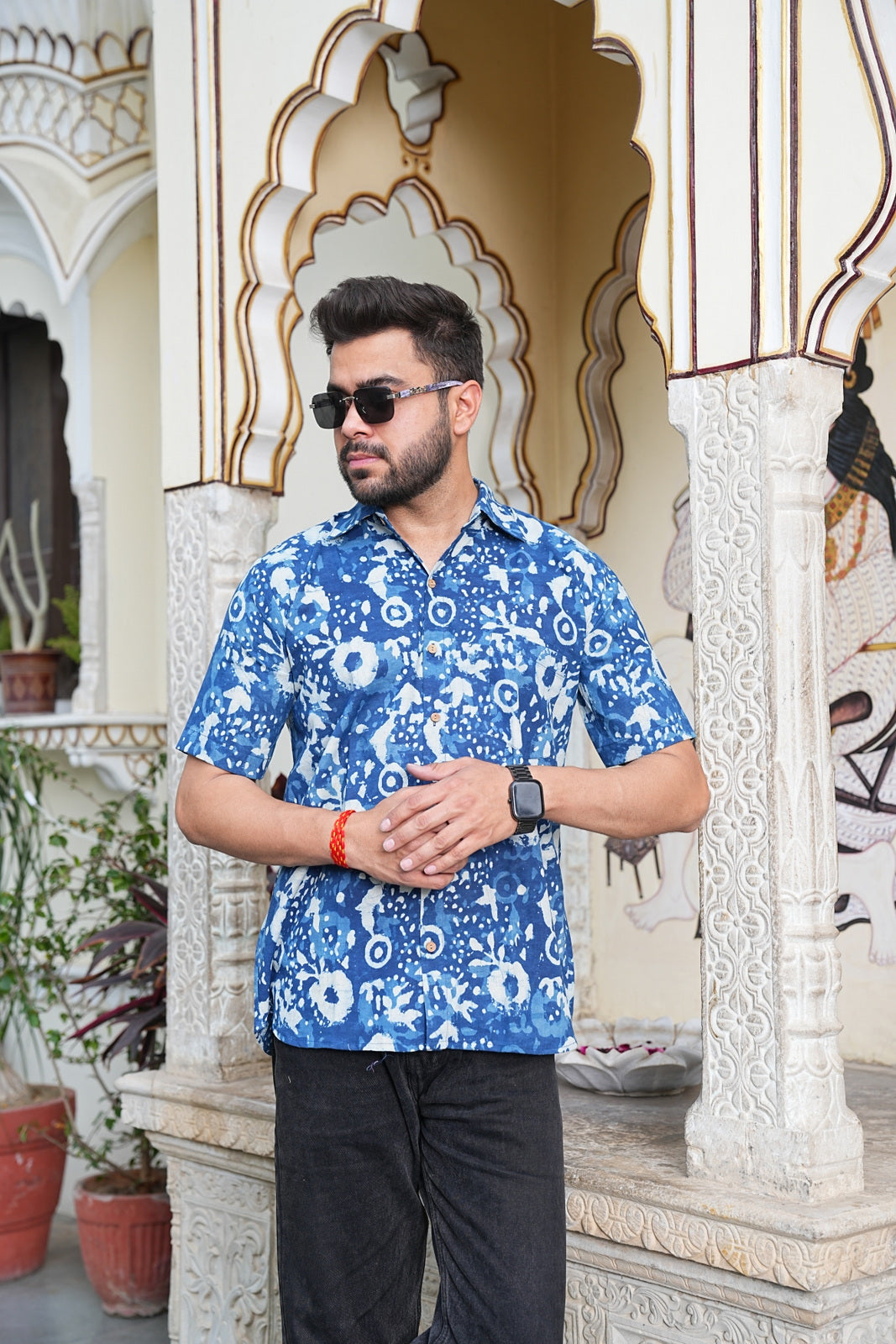 Men’s Pure Cotton Handblock Shirts – Comfortable & Sustainable