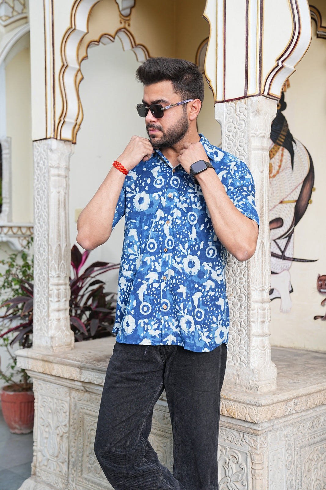 Men’s Pure Cotton Handblock Shirts – Comfortable & Sustainable