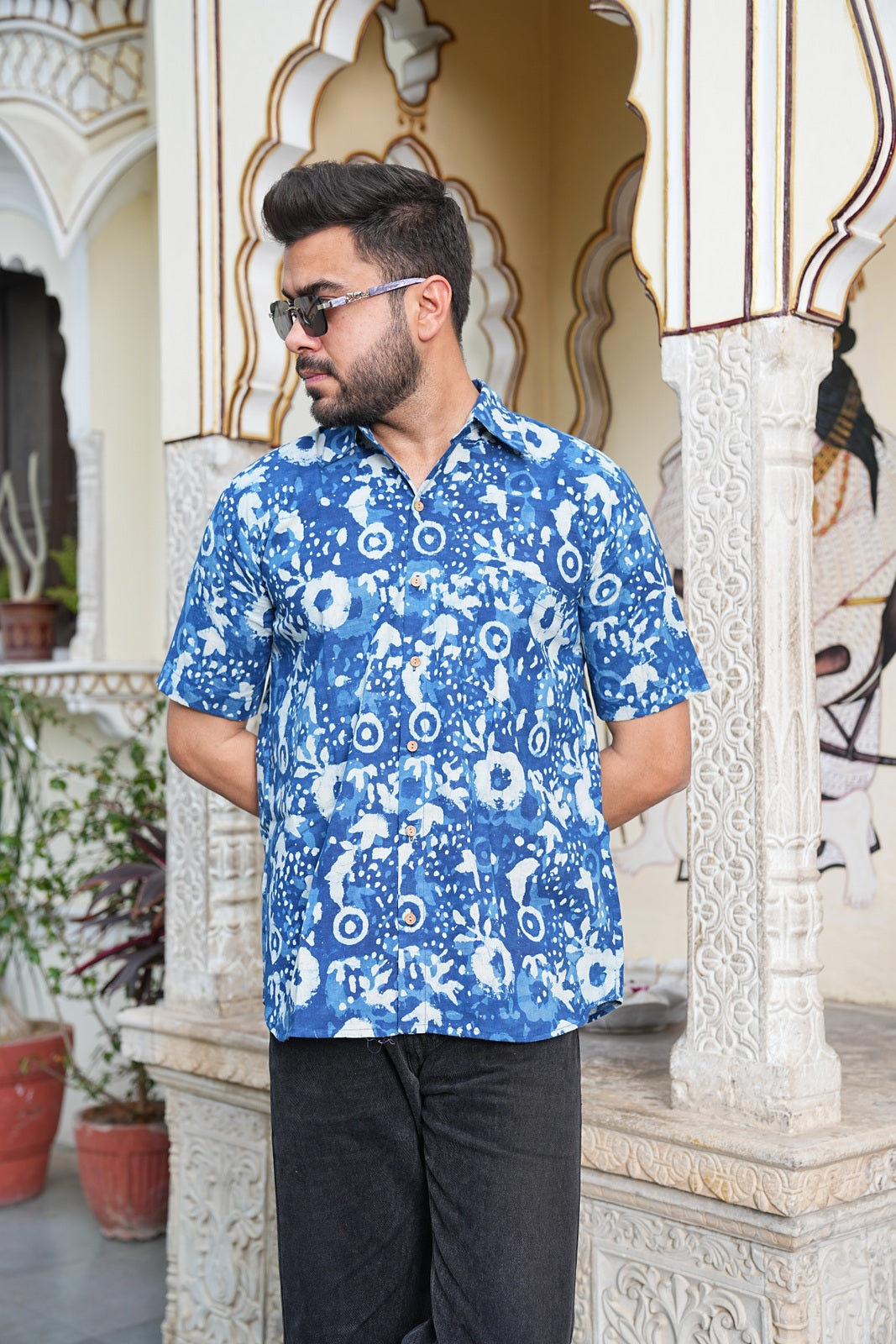 Men’s Pure Cotton Handblock Shirts – Comfortable & Sustainable