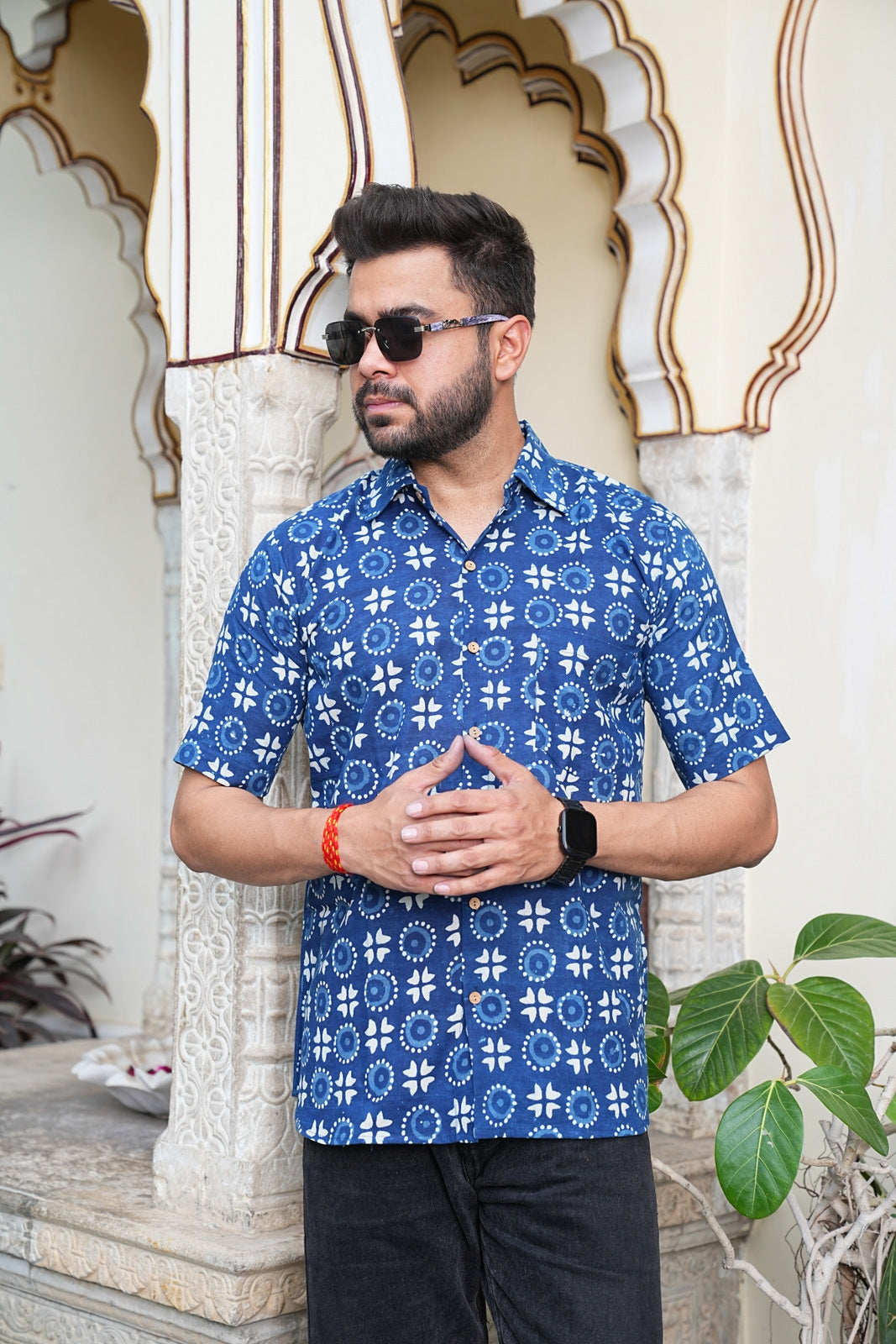 Men’s Pure Cotton Handblock Shirts – Comfortable & Sustainable