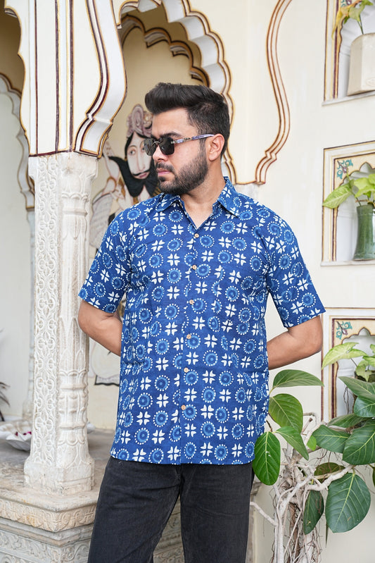 Men’s Pure Cotton Handblock Shirts – Comfortable & Sustainable