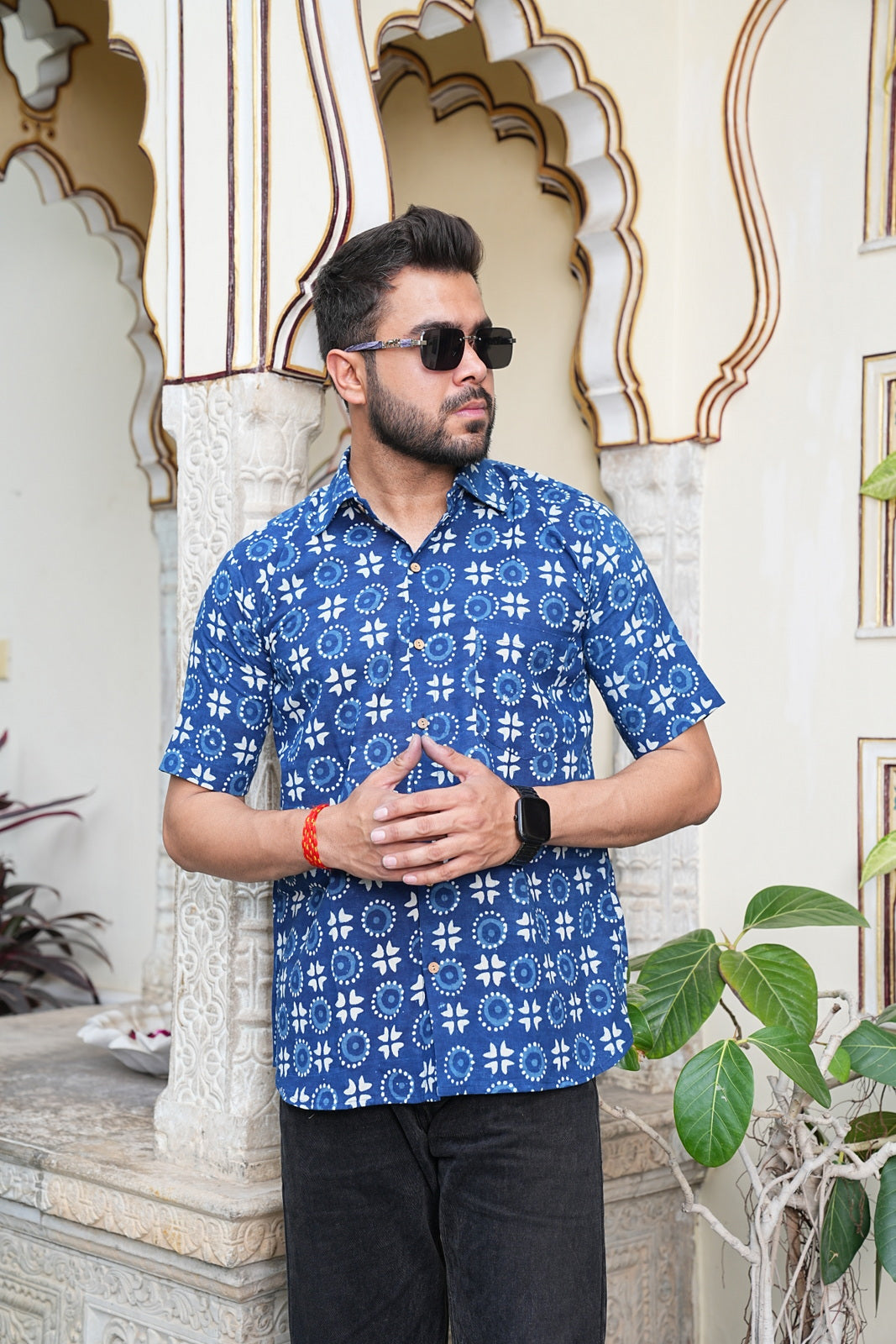 Men’s Pure Cotton Handblock Shirts – Comfortable & Sustainable