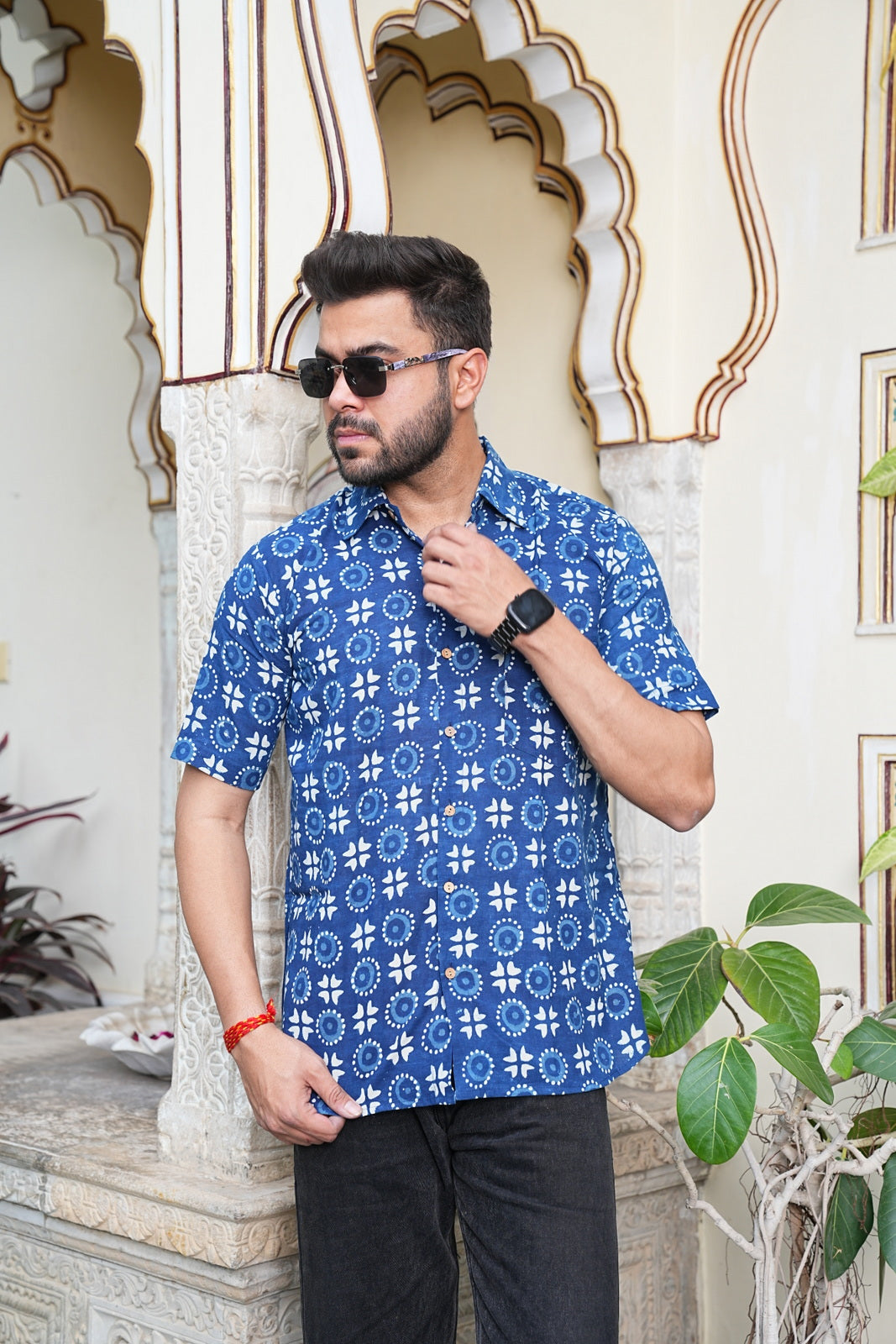 Men’s Pure Cotton Handblock Shirts – Comfortable & Sustainable