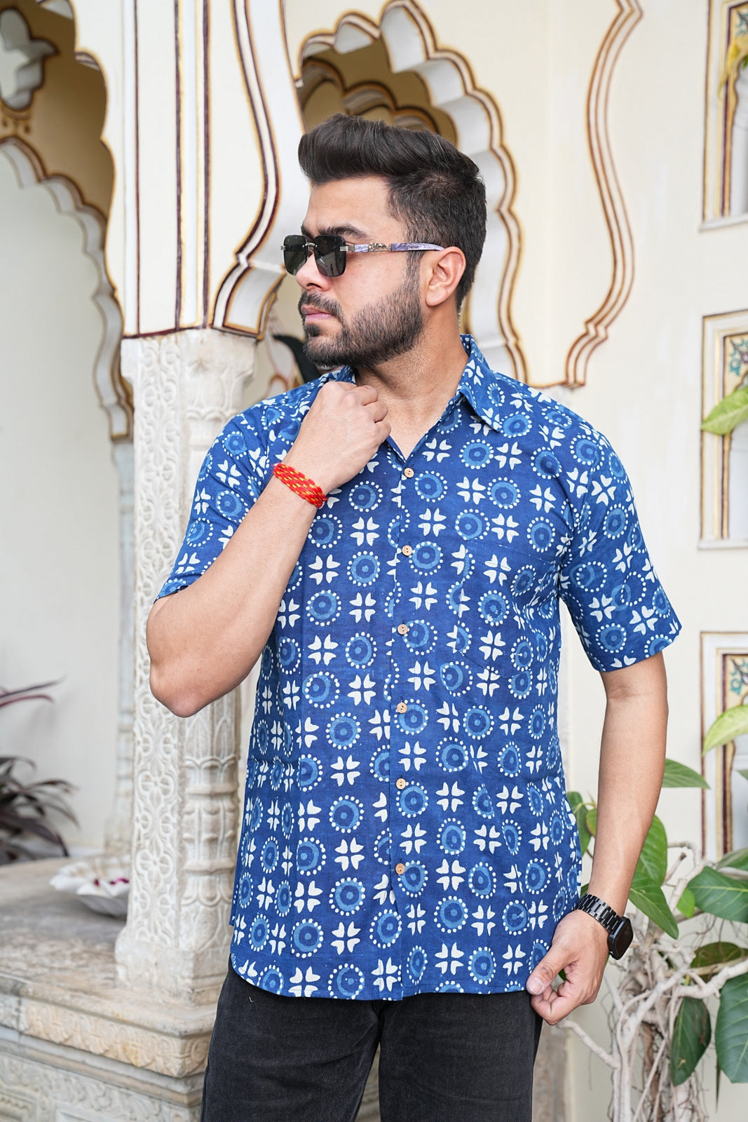 Men’s Pure Cotton Handblock Shirts – Comfortable & Sustainable