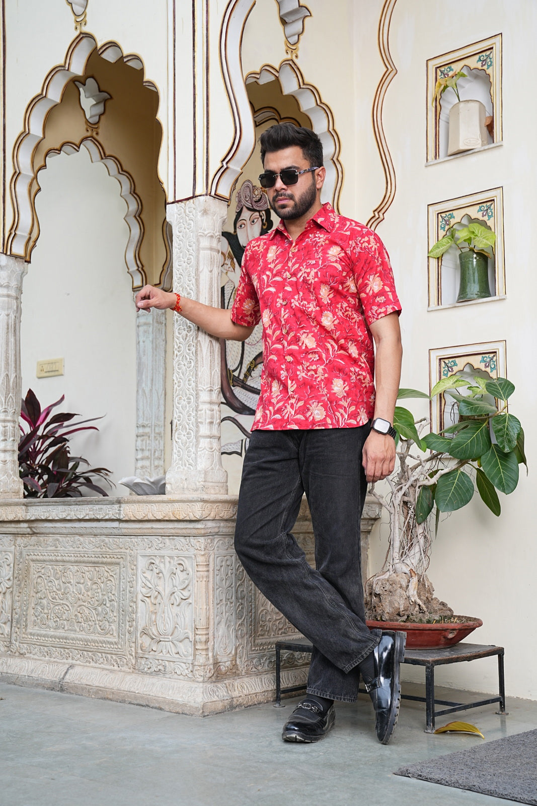 Men’s Pure Cotton Handblock Shirts – Comfortable & Sustainable