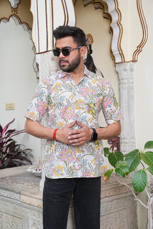 Men’s Pure Cotton Handblock Shirts – Comfortable & Sustainable