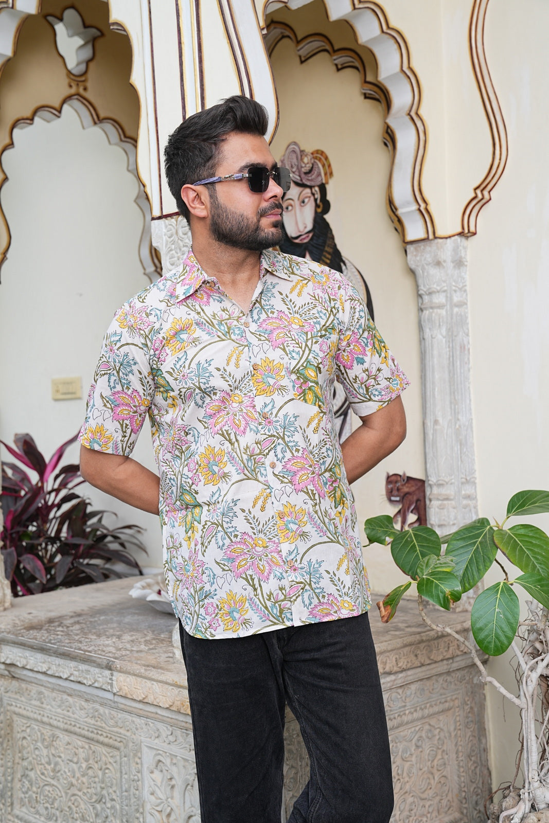 Men’s Pure Cotton Handblock Shirts – Comfortable & Sustainable