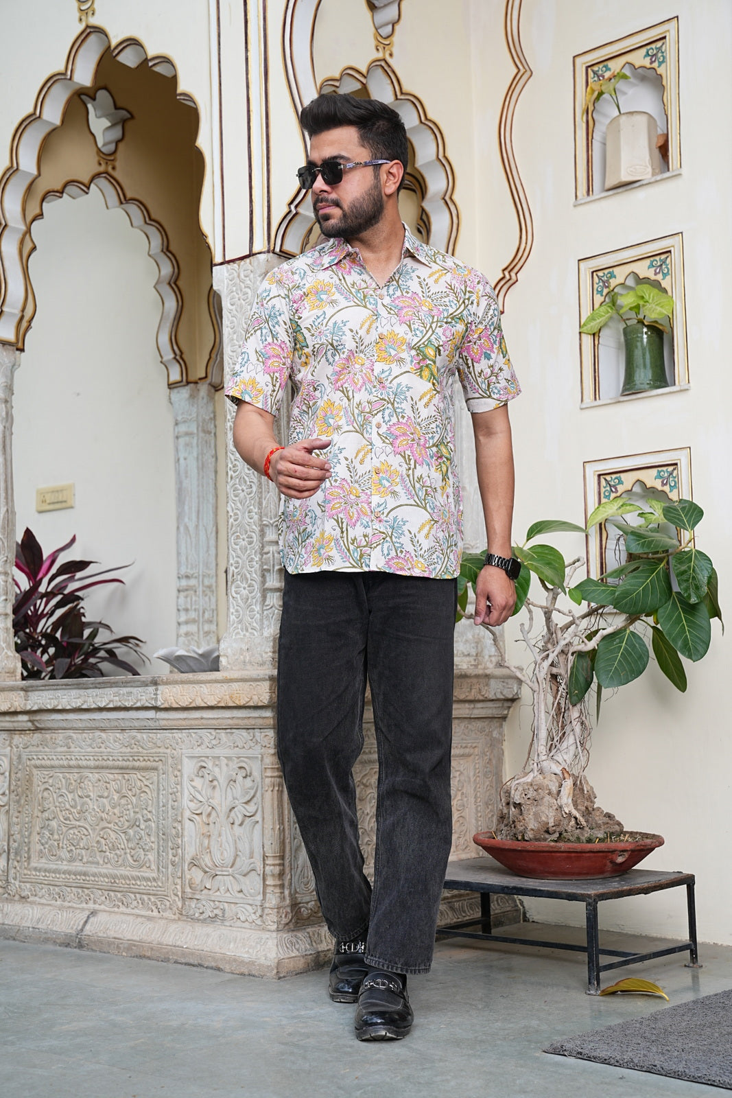 Men’s Pure Cotton Handblock Shirts – Comfortable & Sustainable