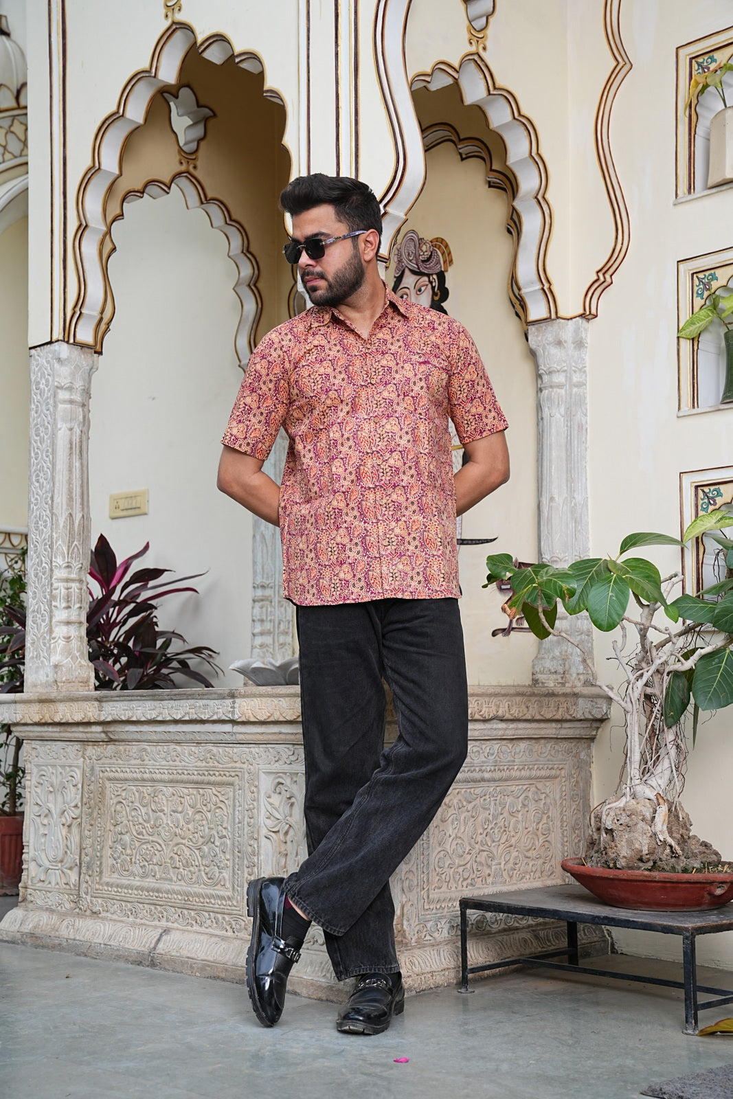 Men’s Pure Cotton Handblock Shirts – Comfortable & Sustainable