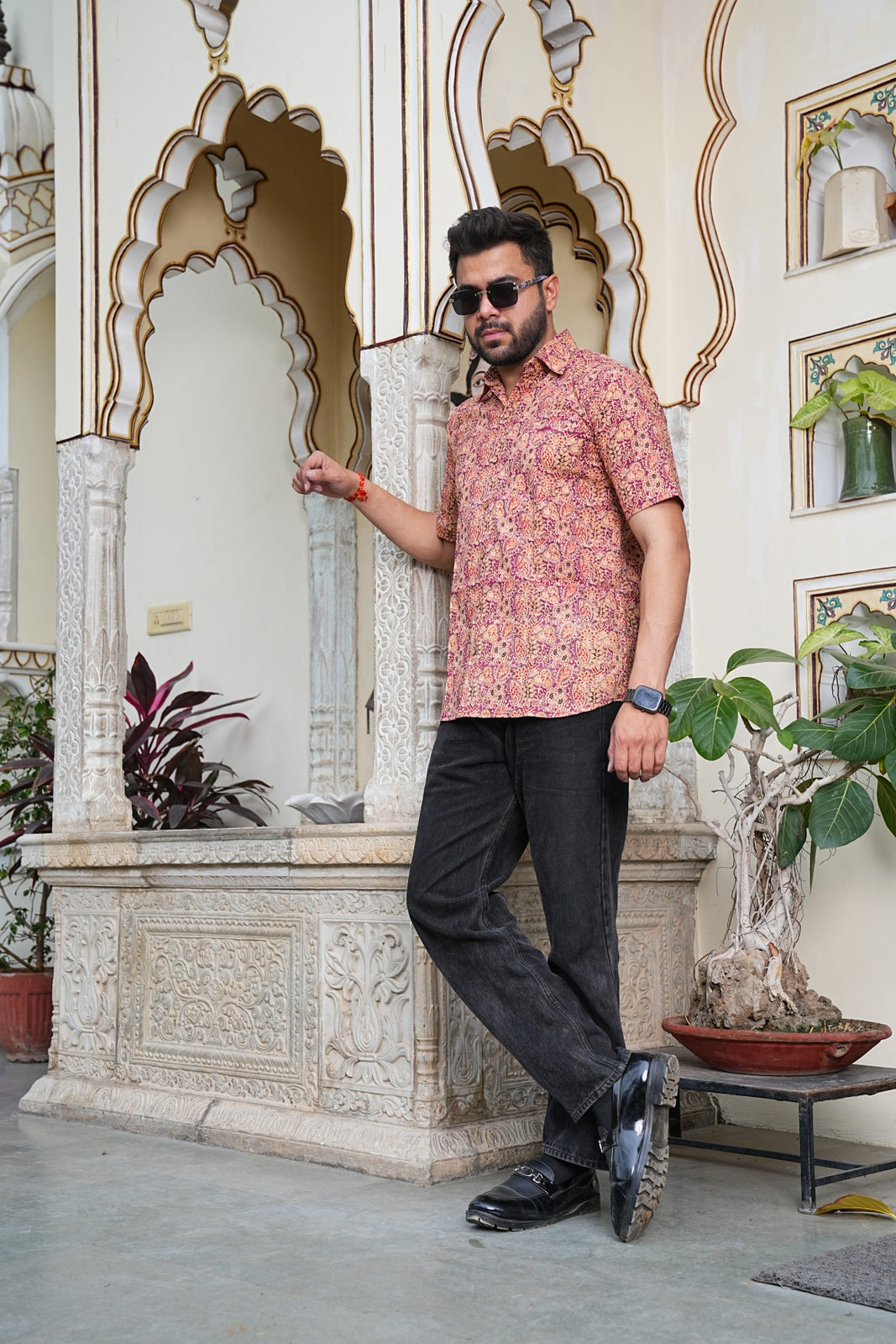 Men’s Pure Cotton Handblock Shirts – Comfortable & Sustainable